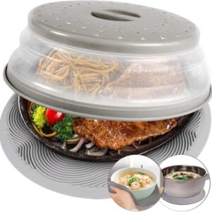 2 in 1, Aidacom Microwave Place Mat & Food Cover- Mat as Bowl Holder, for Splatter Guard, Multi-use2 in 1, Aidacom Microwave Place Mat & Food Cover- Mat as Bowl Holder, for Splatter Guard, Multi-use